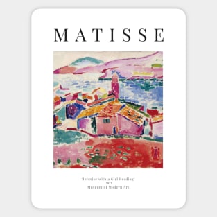 Henri Matisse - View of Collioure - Exhibition Poster Sticker